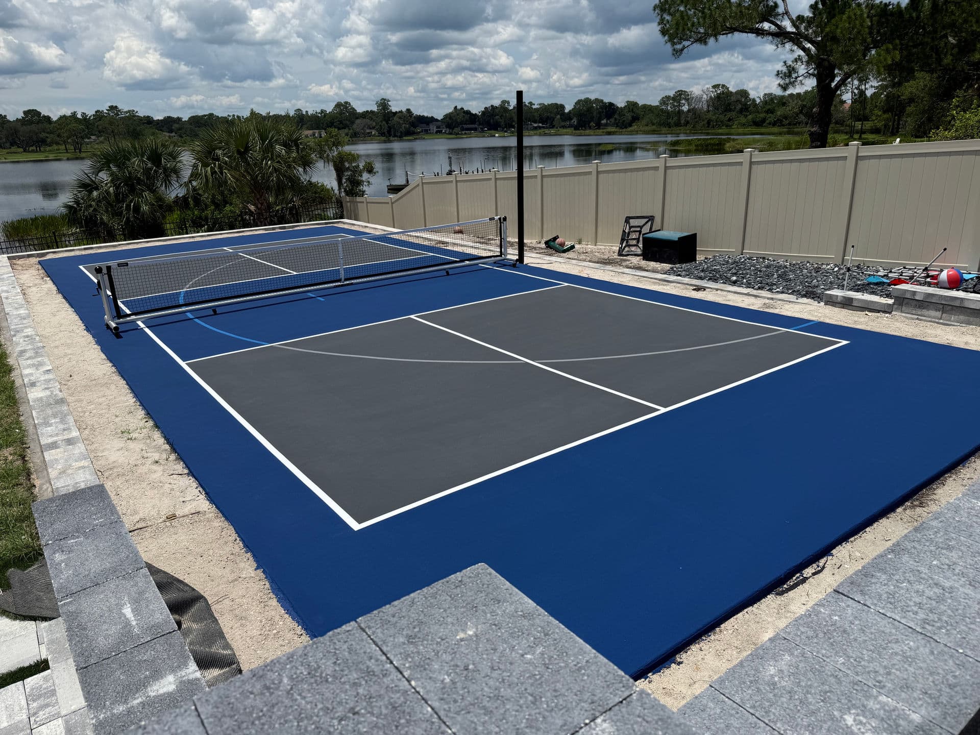 North Florida completed residential pickleball court project