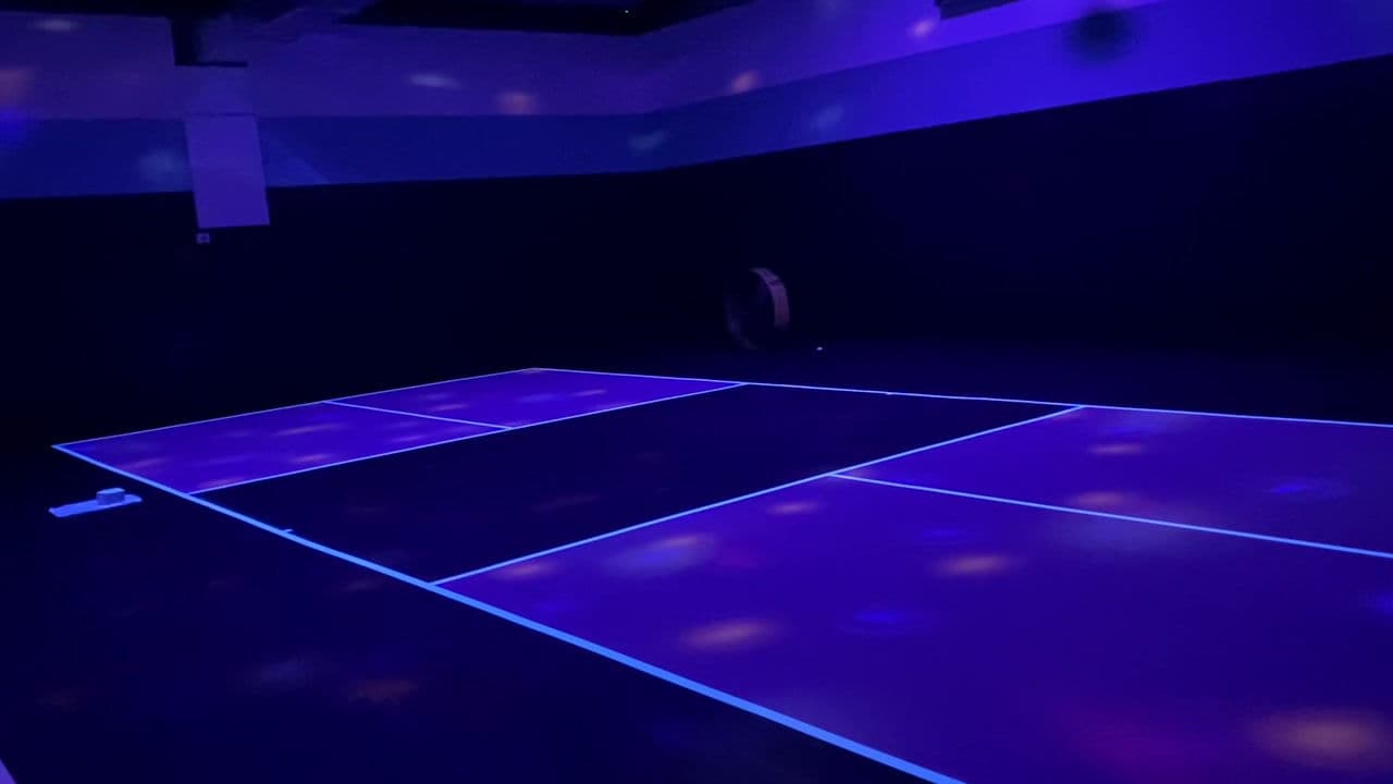 North Florida outdoor court installation with fresh paint and striping