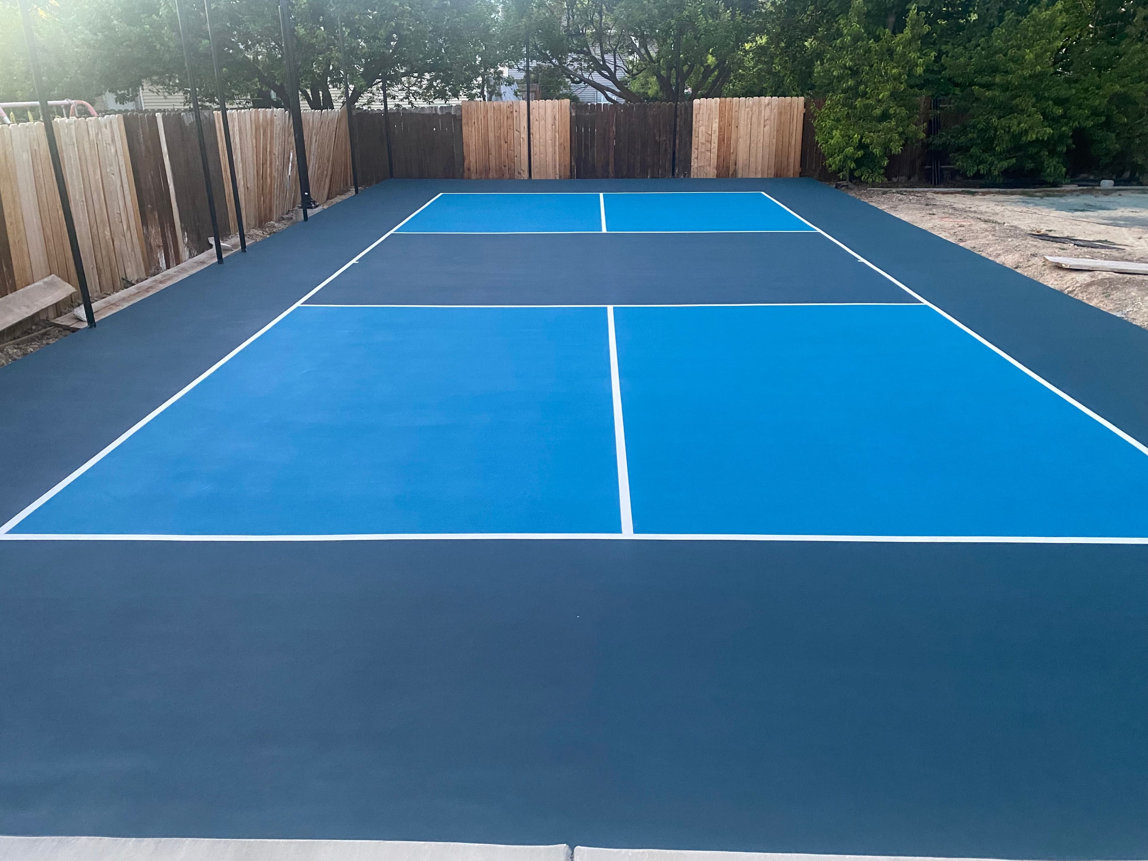 Professional-grade pickleball court surface