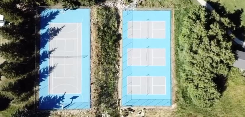 Converted pickleball courts