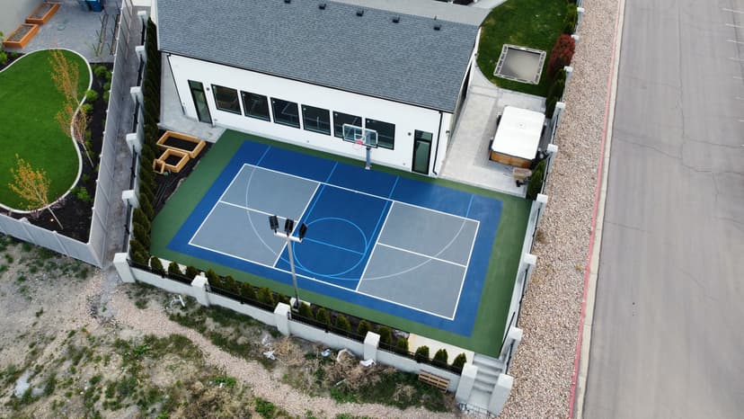 Basketball and pickleball court surface