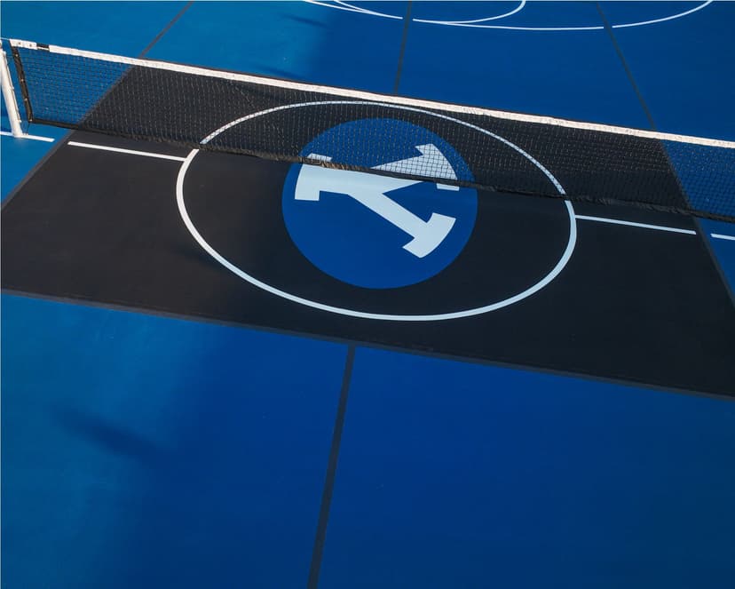 BYU blue and white court colors